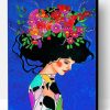 Floral Head Girl Paint By Number