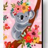 Floral Koala Paint By Number