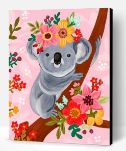 Floral Koala Paint By Number