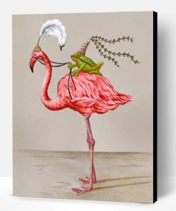 Frog And Flamingo Paint By Number