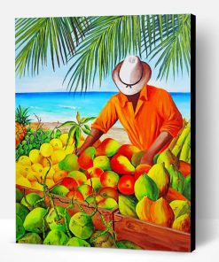 Fruits Seller Paint By Number