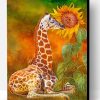 Giraffe And Sunflower Paint By Number