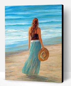 Girl By Sea Paint By Number
