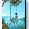Girl In Swing Paint By Number