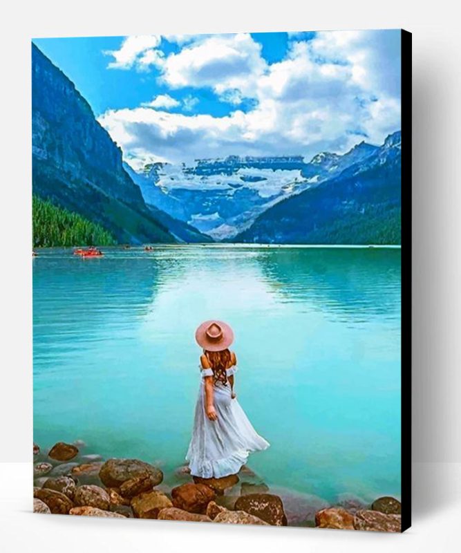 Girl In Banff National Park Paint By Number