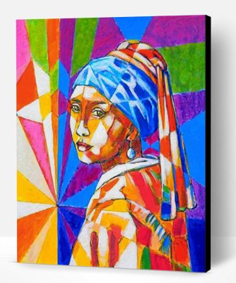 Girl With A Pearl Earring Pop Art Paint By Number