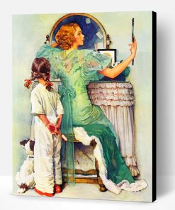 Going Out Norman Rockwell Paint By Number