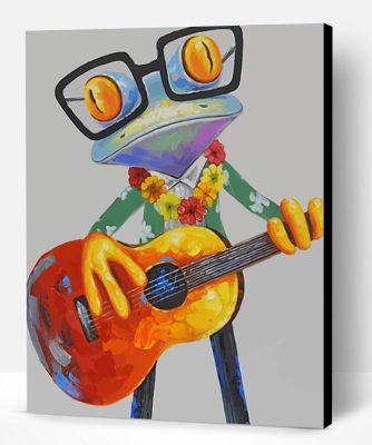 Guitarist Frog Paint By Number