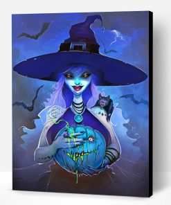 Halloween Witch Paint By Number