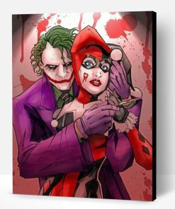 Harley Quinn And Joker Paint By Number