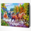 Horses In River Paint By Number