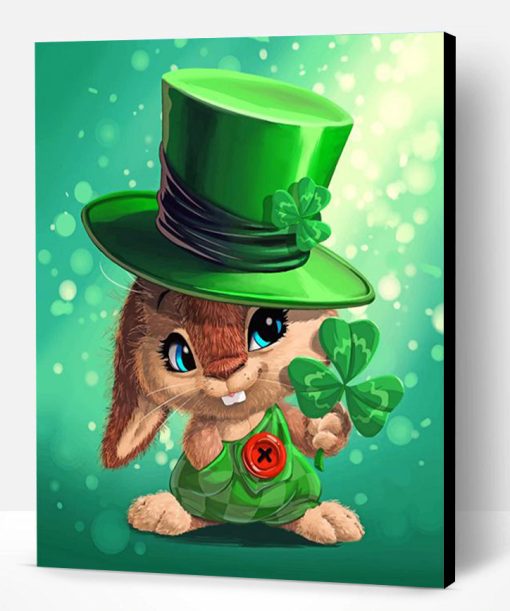 Leprechaun Rabbit Paint By Number