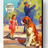 Little Girl And Dog Paint By Number