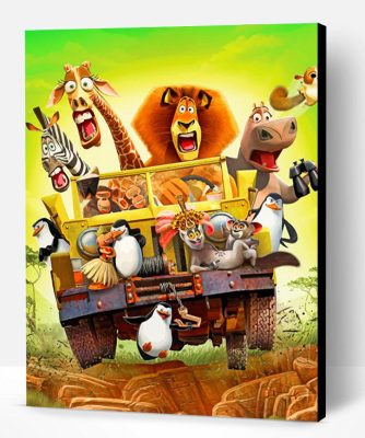 Madagascar Movie Paint By Number