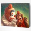 Monkey And Clown Paint By Number