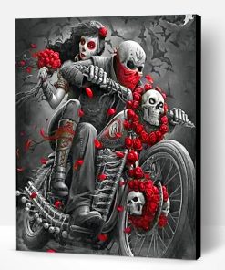 Motocross Skulls Paint By Number