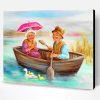 Old Couple On Boat Paint By Number