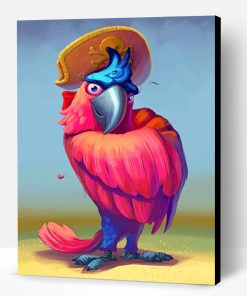 Pirate Macaw Paint By Number
