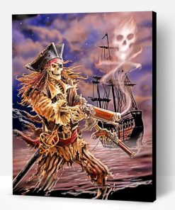 Pirate Skull Paint By Number