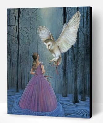 Princesses With Owl Paint By Number