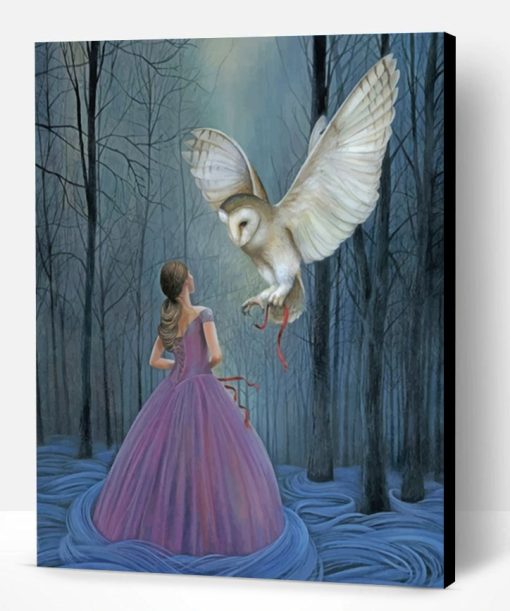 Princesses With Owl Paint By Number