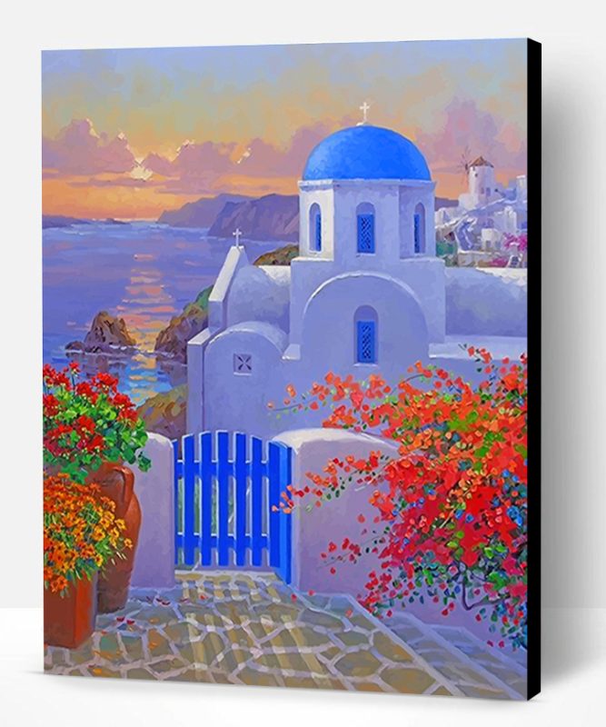 Santorini Thira Island Paint By Number