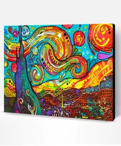 Starry Night Art Paint By Number