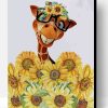 Sunflowers Giraffe Paint By Number