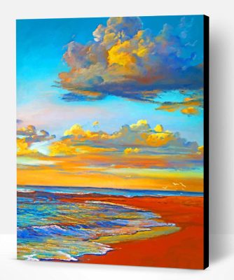 Sunset Beachside Paint By Number