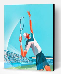 Tennis Player Paint By Number