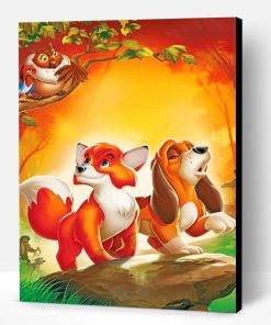 The Fox And The Hound Paint By Number