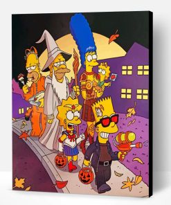 The Simpsons Halloween Paint By Number