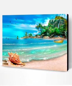 Tropical Beach Paint By Number