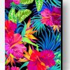 Tropical Flowers And Plants Paint By Number