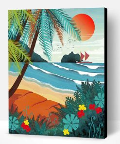 Tropical Island Paint By Number