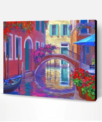 Venice Canal Bridge Paint By Number