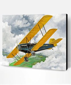 Vintage Airplane Paint By Number
