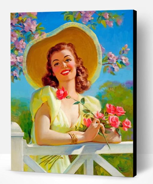 Vintage Lady Paint By Number