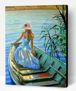 Woman On Boat Paint By Number