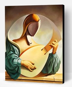 Woman Playing Oud Paint By Number