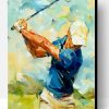 Abstract Golf Player Paint By Number
