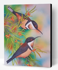 Bee Hummingbirds Paint By Number
