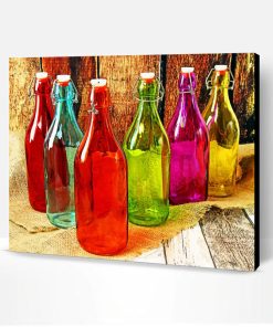 Aesthetic Colored Bottles Paint By Number