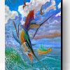Jumping Swordfish Paint By Number