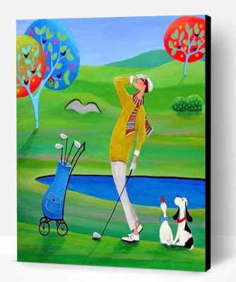 Aesthetic Golfer Paint By Number