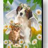 Angel Kitty And Puppy Paint By Number