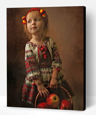 Apple Girl Paint By Number