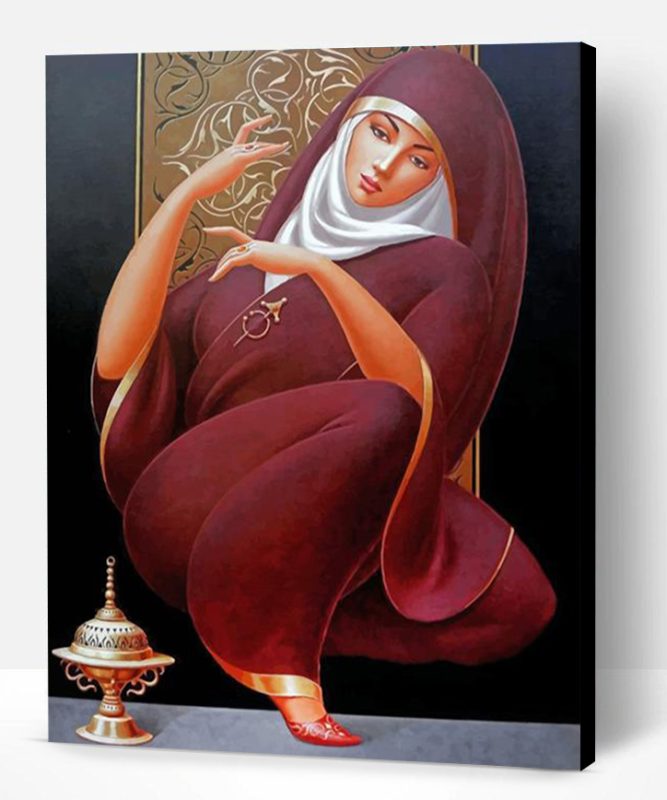 Arabic Woman Paint By Number