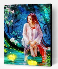 Asian Forest Girl Paint By Number