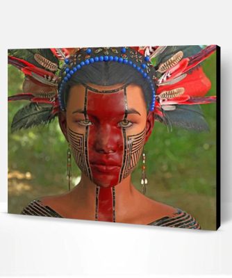 Aztec Woman Paint By Number